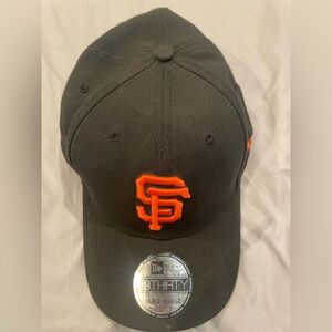 New Era SF Giants Black and Orange Cap